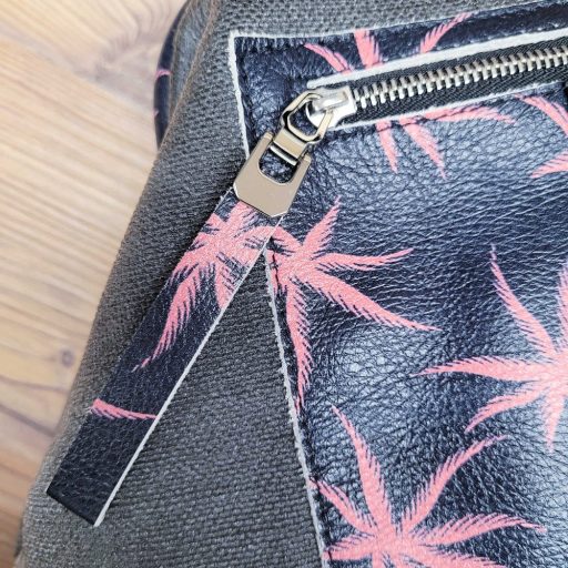 Customisable Zipper Pull, Nickel, for 10 mm wide leather