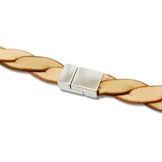 Bracelet Buckle 10 mm, Silver Plated