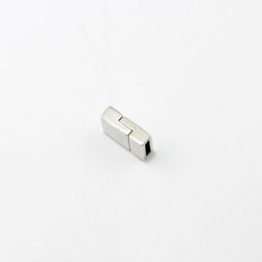 Bracelet Buckle 10 mm, Silver Plated