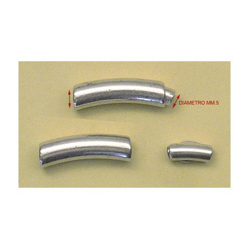 Bracelet Buckle 5 mm, Silvered