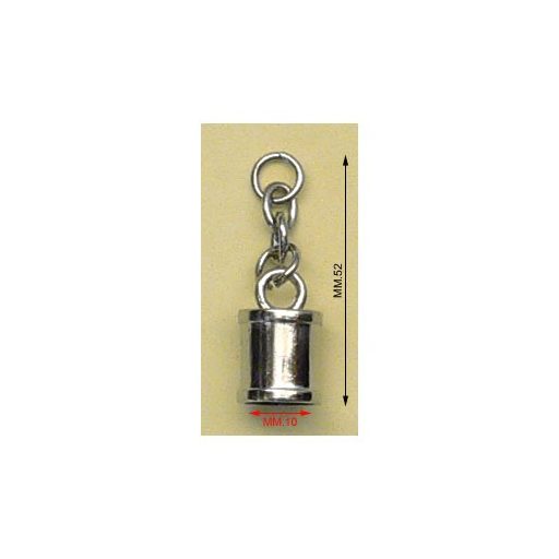  Zipper Pull, bag sharm, Nickel