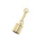 Zipper Pull, Bag Sharm , Gold