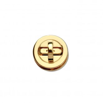 Round Turning Lock, Gold
