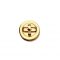 Round Turning Lock, Gold