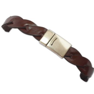 Silver-Plated Magnetic Bracelet Clasp 13 mm