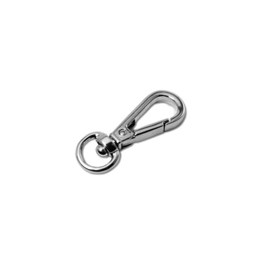 carabiner, Nickel, 9 mm