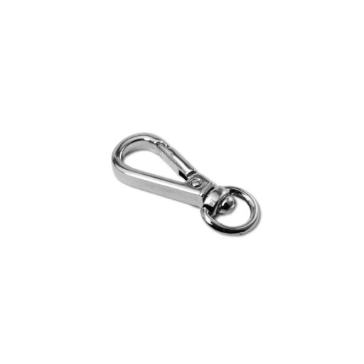 carabiner, Nickel, 9 mm