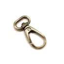 carabiner, Brushed Antique, 20 mm