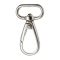 Snap hook silver coloured, 25 mm