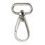 Snap hook silver coloured, 25 mm