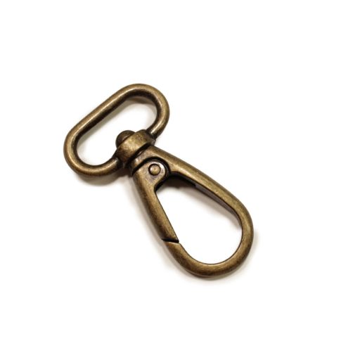 Snap hook silver coloured, 25 mm
