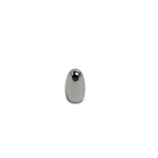 Cord End, Nickel,  6 mm x 15 mm