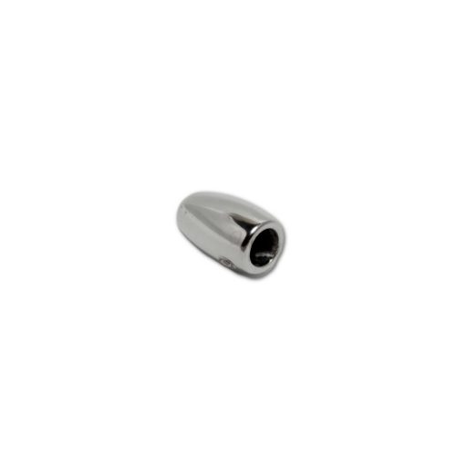 Cord End, Nickel,  6 mm x 15 mm