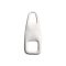 Wide Zipper Pull, Nickel, 35 mm Long