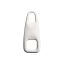 Wide Zipper Pull, Nickel, 35 mm Long