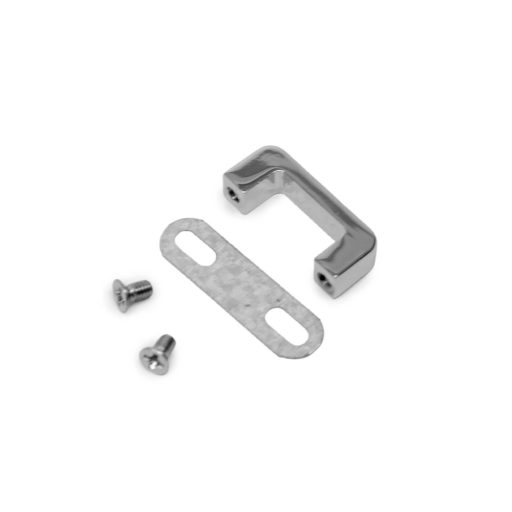 Handbag Strap Holder Bridge, Nickel, 15 mm