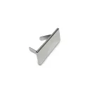 Engravable Metal Plaque, 40x15 mm, Nickel