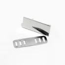 Engravable Metal Plaque, 40x15 mm, Nickel