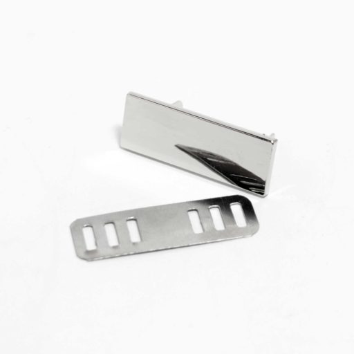 Engravable Metal Plaque, 40x15 mm, Nickel