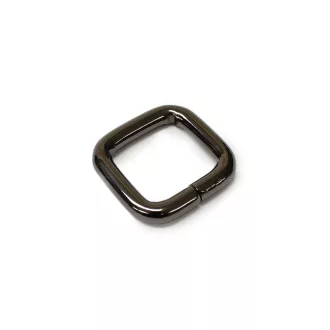 Square Shaped Handbag Strap Holder, Black Nickel, 20 mm  