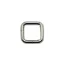 Iron Square Shaped Handbag Strap Holder, Nickel, 20 mm x 20 mm