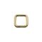 Iron Square Shaped Handbag Strap Holder, Gold, 20 mm x 20 mm