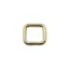Iron Square Shaped Handbag Strap Holder, Gold, 20 mm x 20 mm