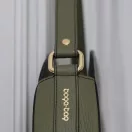 Iron Square Shaped Handbag Strap Holder, Gold, 20 mm x 20 mm