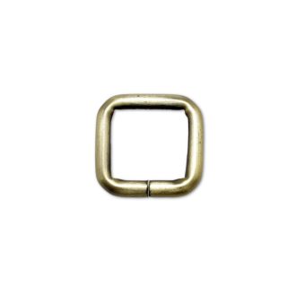   Iron Square Shaped Handbag Strap Holder, Antique, 20 mm x 20 mm
