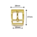 Trapeze Shaped Buckle, Gold, 20 mm