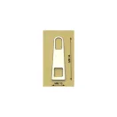 Zipper Pull, Nickel, 34 mm Long