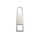 Zipper Pull, Nickel, 34 mm Long