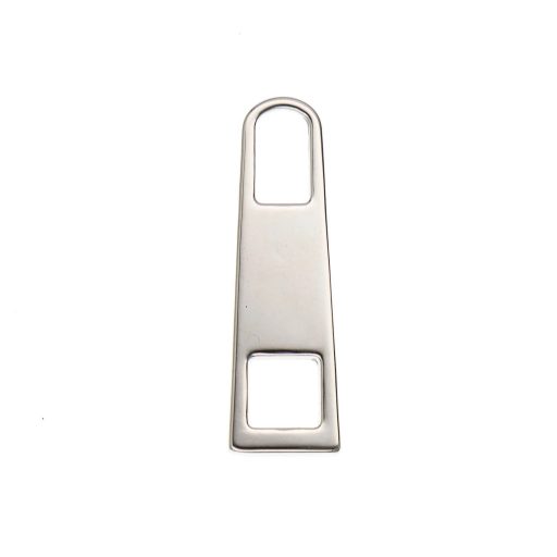 Zipper Pull, Nickel, 34 mm Long