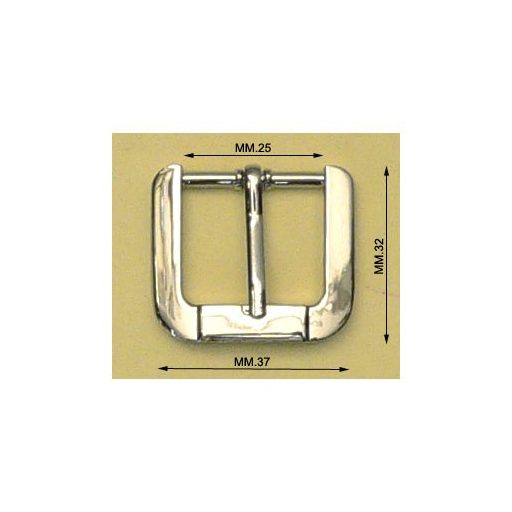 Buckle, 25 mm, Nickel