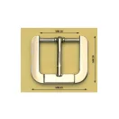 Buckle, 30 mm, Gold