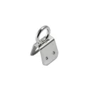 Small O-shaped Handbag Strap Holder, Nickel, 8 mm