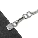 Small O-shaped Handbag Strap Holder, Nickel, 8 mm