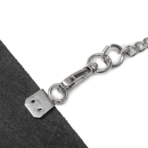 Small O-shaped Handbag Strap Holder, Nickel, 8 mm