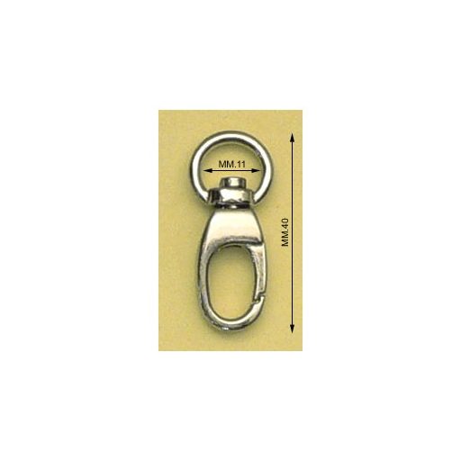 carabiner, Gold, 11 mm 
