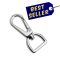 Flat carabiner, 15 mm, Nickel