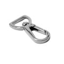 Flat carabiner, 15 mm, Nickel