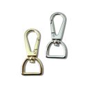 Flat carabiner, 15 mm, Nickel