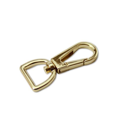 Flat carabiner, 15 mm, Gold