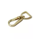 Flat carabiner, 15 mm, Gold
