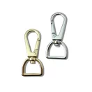 Flat carabiner, 15 mm, Gold