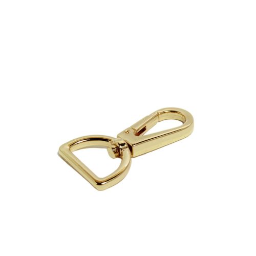 Flat carabiner, 20 mm, Gold