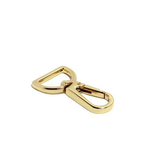 Flat carabiner, 20 mm, Gold