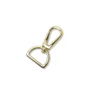 Flat carabiner, 20 mm, Gold