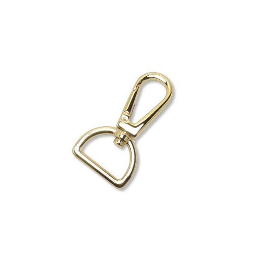 Flat carabiner, 20 mm, Gold