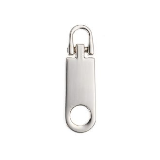 Zipper Pull, Nickel, 35 mm Long